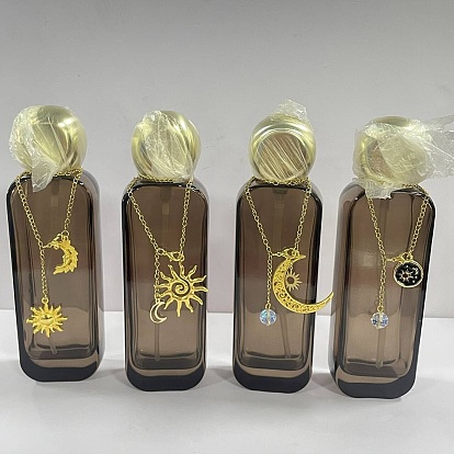8Stück Glasflasche, mit 304 Aufhängern aus Edelstahl und Anhängern aus Emaillelegierung