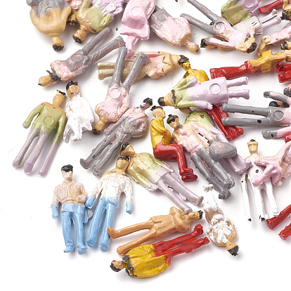 Resin Beads, No Hole/Undrilled, Man
