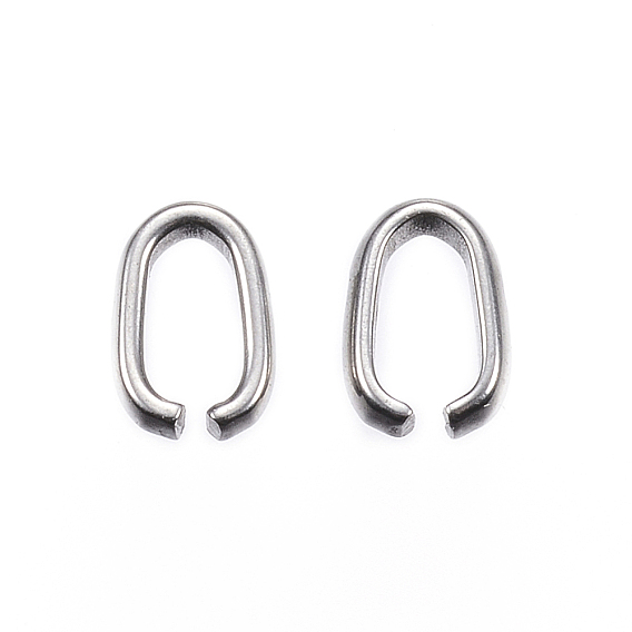 Tarnish Resistant 304 Stainless Steel Quick Link Connectors, Linking Rings, Oval