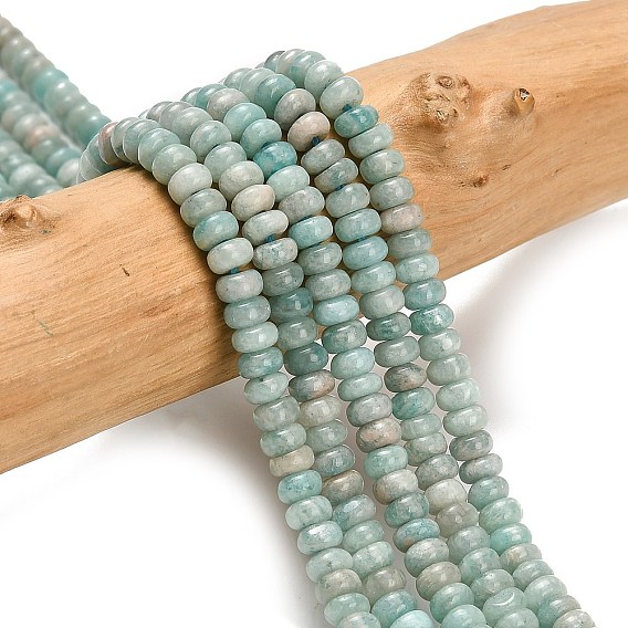 Природных амазонит бисер нитей, рондель