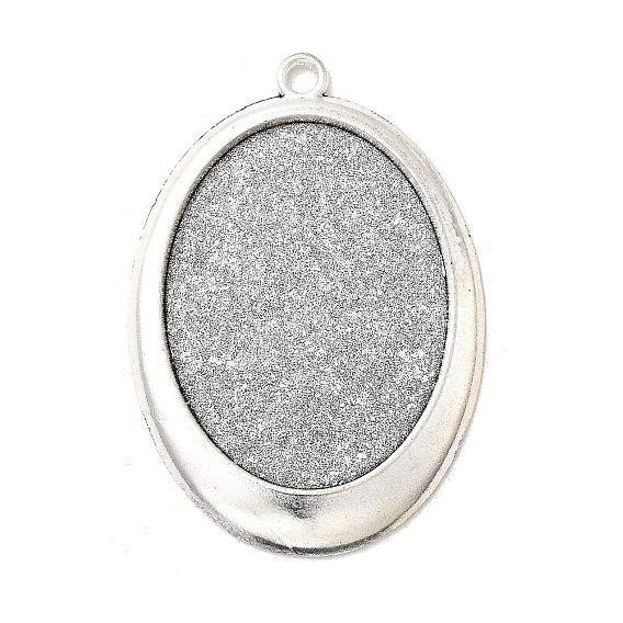 Сеттинги для кабошонов или кулона, сплав, тибетский стиль , без кадмия и без свинца, овальные, лоток : 30x40 мм, 55x38x3 мм, отверстие: 3 мм, около 100 шт / кг