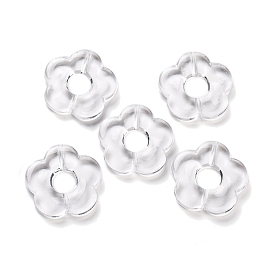 Transparent Acrylic Beads, Flower