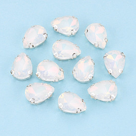 Пришить бусины монте из стразов, с настройками латуни, аксессуары для одежды, слеза