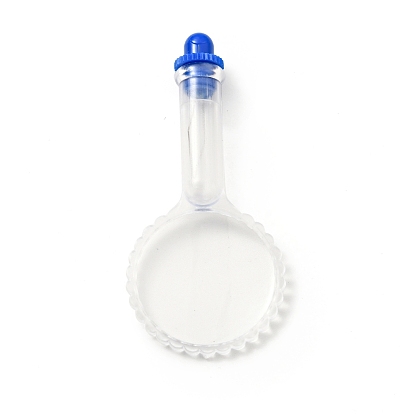 Steel Sewing Needle Devices Threader, Thread Guide Tool, with Plastic Magnifying Glass