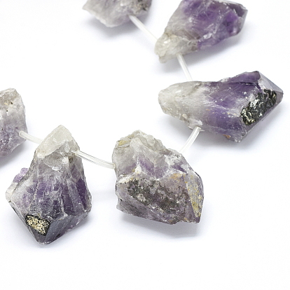 Natural Amethyst Beads Strands, Nuggets