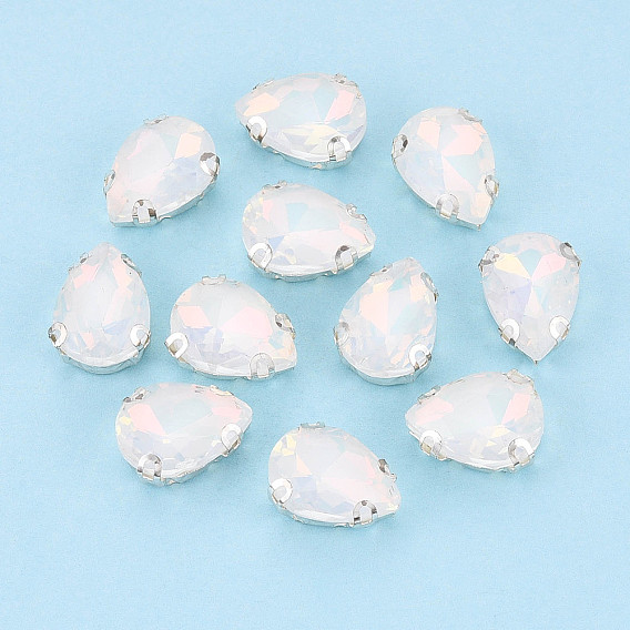 Пришить бусины монте из стразов, с настройками латуни, аксессуары для одежды, слеза