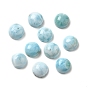 Натуральные ларимарские кабошоны, полукруглый