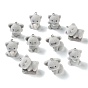 Flocking Opaque Resin Pendants, Koala Charm, with Platinum Iron Loop