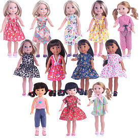 Кукольное платье из ткани, аксессуары для переодевания кукол-девочек
