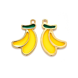 Подвески из сплава , с эпоксидной смолой, без кадмия и без свинца, банан, золотые