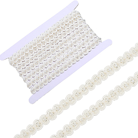 3.33ярдов полиэфирной тканой ленты, с пластиковой бисера