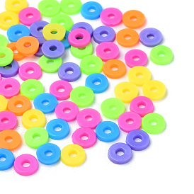 Plastic Beads, for DIY Jewelry Crafts Supplies, Disc/Flat Round