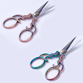 SUNNYCLUE Stainless Steel Scissors, Embroidery Scissors, Sewing Scissors, with Zinc Alloy Handles