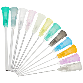 120шт. 12 стильный пластик и нержавеющая сталь, прецизионные тупые иглы для дозирования жидкости, иглы для нанесения клея