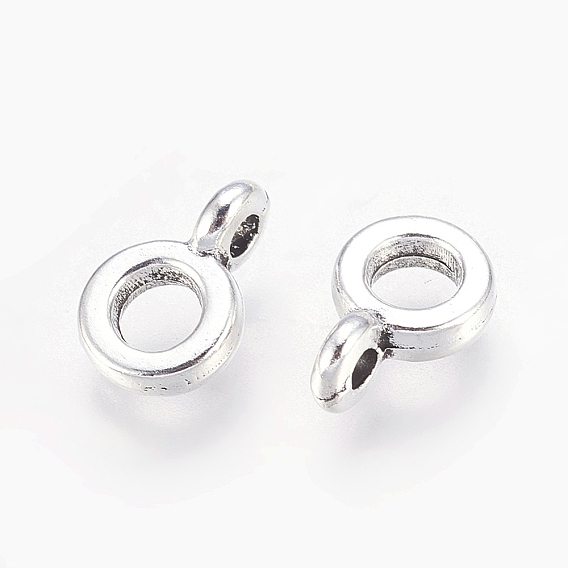 Бейлы тибетского стиля, бейлы, без свинца и без кадмия, рондель, 6.5x2 мм, отверстие : 2 мм, внутренний диаметр: 3 мм