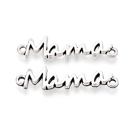 Связи/соединители из сплава в тибетском стиле ко дню матери, Слово мама, без кадмия и без свинца