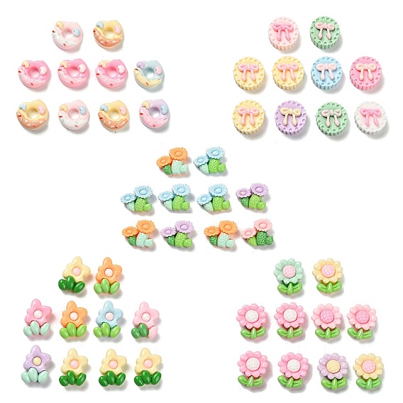 Непрозрачные кабошоны из смолы