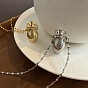 Alloy Vase Pendant 304 Stainless Steel Chain Necklaces for Women