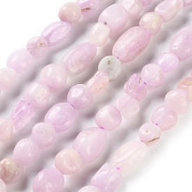 Natural Kunzite Beads Strands, Nuggets, Tumbled Stone