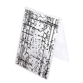 Transparent Plastic Embossing Template Folders, For DIY Scrapbooking/Photo Album Decorative/Embossed Paper, Stamp Sheets, Black
