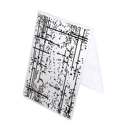 Transparent Plastic Embossing Template Folders, For DIY Scrapbooking/Photo Album Decorative/Embossed Paper, Stamp Sheets, Black