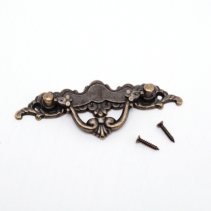 Ручка из цинкового сплава, аксессуары для шкатулки, цветок