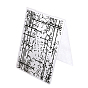 Transparent Plastic Embossing Template Folders, For DIY Scrapbooking/Photo Album Decorative/Embossed Paper, Stamp Sheets, Black
