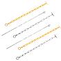 Paperclip Chain Bracelets Sets, with Toggle Clasps and Lobster Claw Clasps