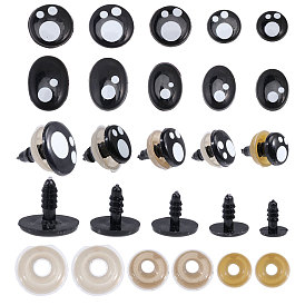 Ремесла пластмассовые глаза куклы, Чучела игрушечных глаз, с пластиковыми накладками