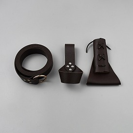 Ножны для меча из искусственной кожи с поясом из сплава, сумка для хранения меча, чехол для переноски меча