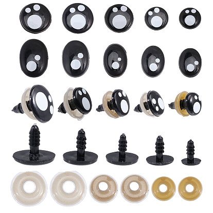 Ремесла пластмассовые глаза куклы, Чучела игрушечных глаз, с пластиковыми накладками