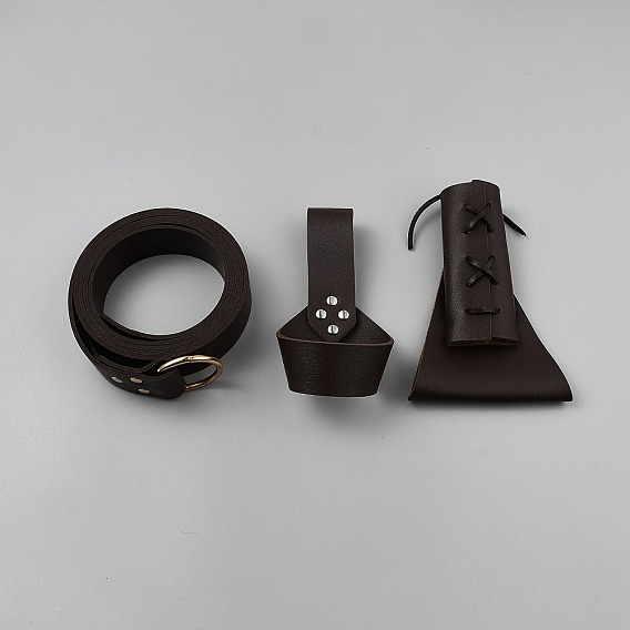 Ножны для меча из искусственной кожи с поясом из сплава, сумка для хранения меча, чехол для переноски меча