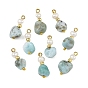 Натуральный Larimar подвески, подвески из бусин, украшенные натуральными культивированными пресноводными жемчужинами.