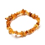 Natural Amber Chip Beads Stretch Bracelet for Kid