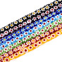 Handmade millefiori lampwork beads strands, квадратный