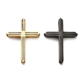 304 подвески из нержавеющей стали, крестик, ионное покрытие (ip)