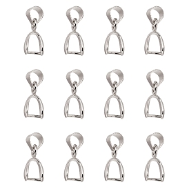 Класс латунный залог щепотки льда для изготовления кулона, без кадмия, без никеля и без свинца, 15x6x3 мм, отверстие : 4.5x4 мм, штифты : 1 мм