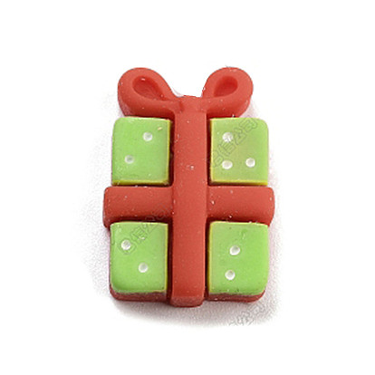 Кабошоны из непрозрачной рождественской смолы, подарочная коробка