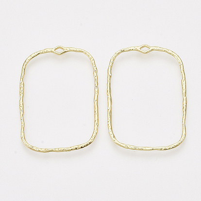 Подвесные подвески из сплава, для diy уф смолы, эпоксидная смола, Прессованные цветочные украшения, прямоугольные