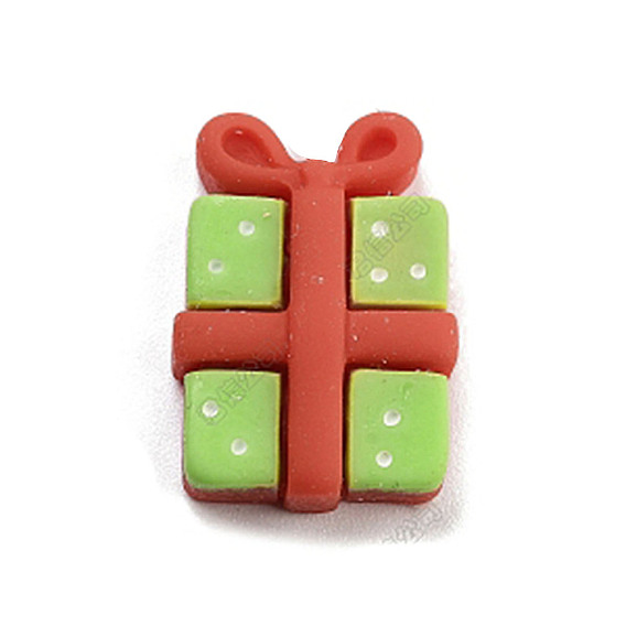 Кабошоны из непрозрачной рождественской смолы, подарочная коробка