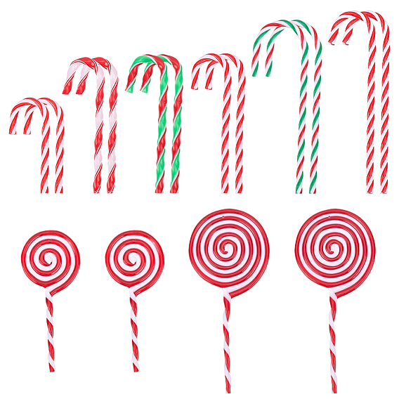 28шт 8 стиль пластиковые подвесные украшения, украшение для подвески на елку, леденец и леденец