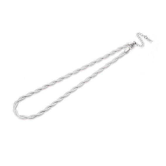 5мм 304 ожерелья из плетеной цепочки из нержавеющей стали с рисунком «елочка»