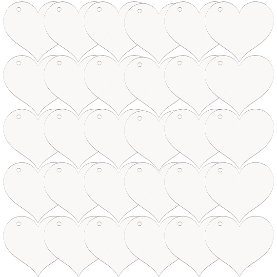 30 шт прозрачные акриловые подвески