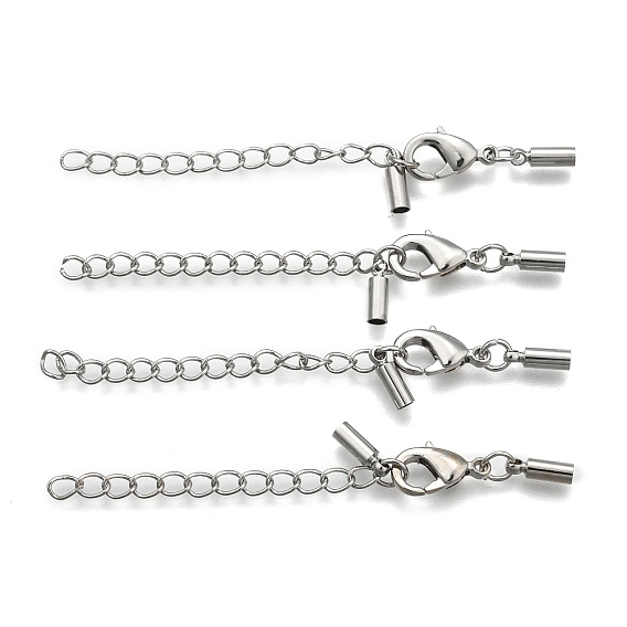 Латунный удлинитель цепи, с концами шнура и защелками лобстера