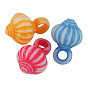 Opaque Acrylic Lantern Charms, Craft Style, 17x12mm, Hole: 3.5mm, about 710pcs/500g