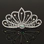 Sparkling Peacock Hair Clip with Multiple Rhinestones for Women's Hairstyles