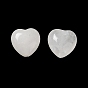 Natural Quartz Crystal Beads, Heart