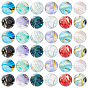 60 pcs 12 cabochons en verre de couleurs, un demi-tour avec motif