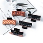 Rectangle PVC Claw Hair Clips, Hair Accessories for Women & Girls