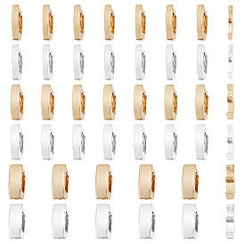 44 шт 6 стили экологически чистые латунные застежки для часовых ремешков, долговечный, без свинца и без кадмия